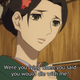 note: the subtitles are rakugo lines, not Miyokichi’s dialogue